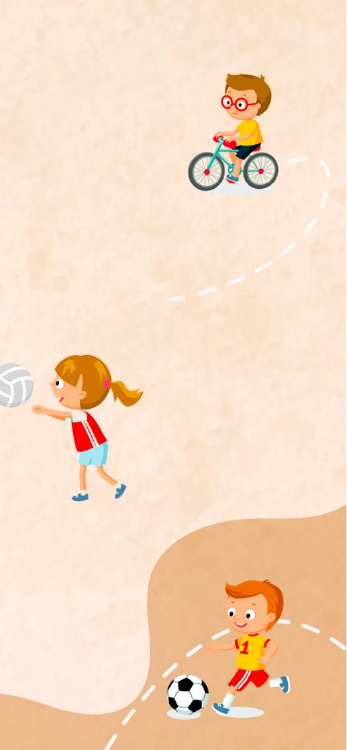 Crianças praticando esportes ao ar livre